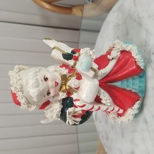 Vintage Napco Christmas Angel Planter Holiday Figurine  1956 Made in Japan
